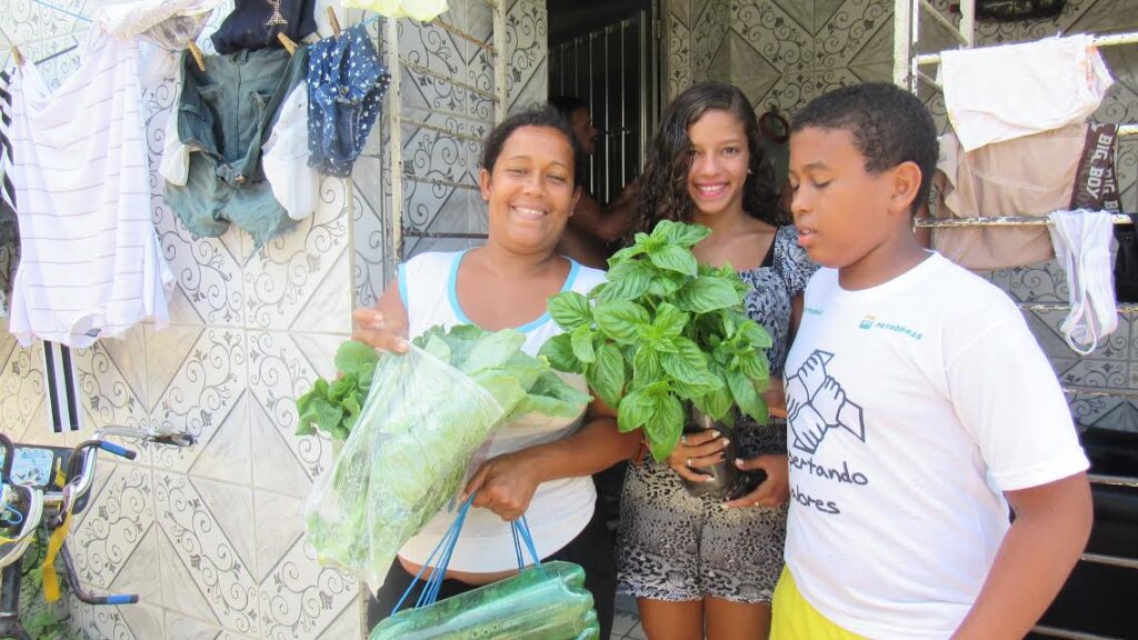 Família atendida pelo projeto. 